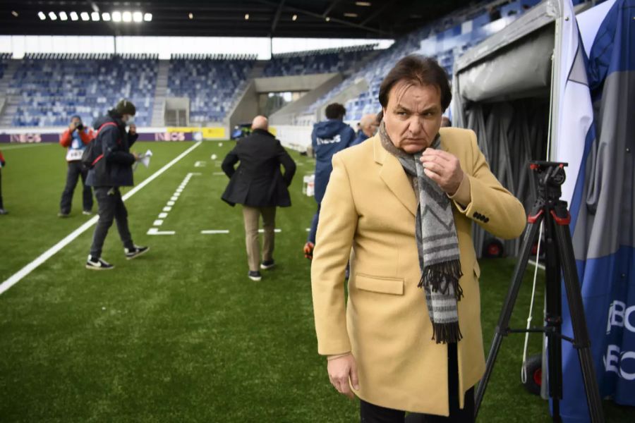 Christian Constantin steht beim FC Sion als Trainer an der Seitenlinie.