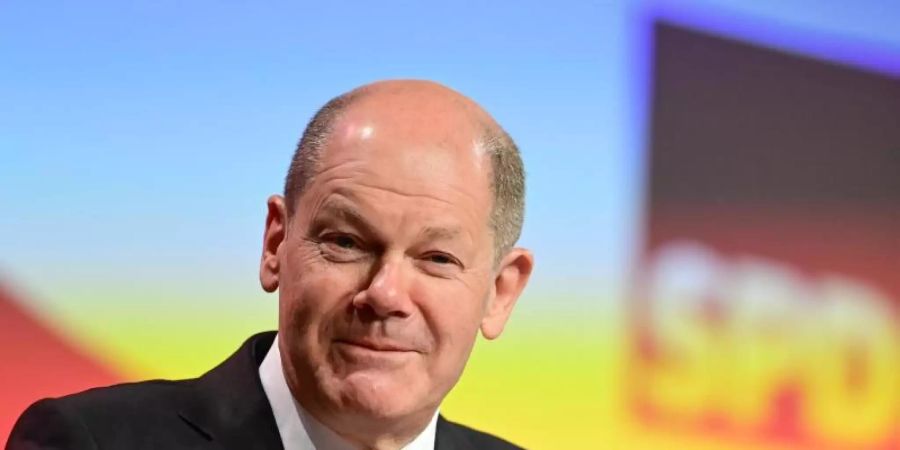 Beim SPD-Parteitag soll Scholz von den 600 Delegierten als Kanzlerkandidat bestätigt werden. Foto: Soeren Stache/dpa-Zentralbild/dpa