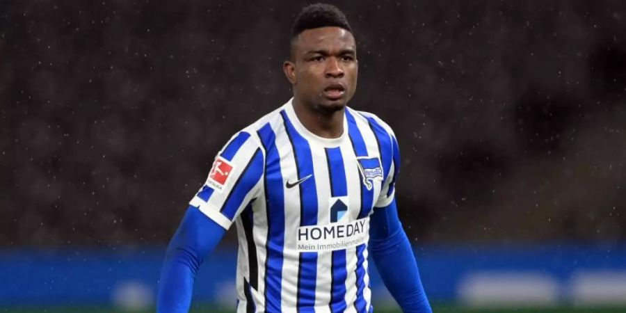 Hertha kann wieder auf Jhon Cordoba im Sturm setzen. Foto: Soeren Stache/dpa-Zentralbild/ZB