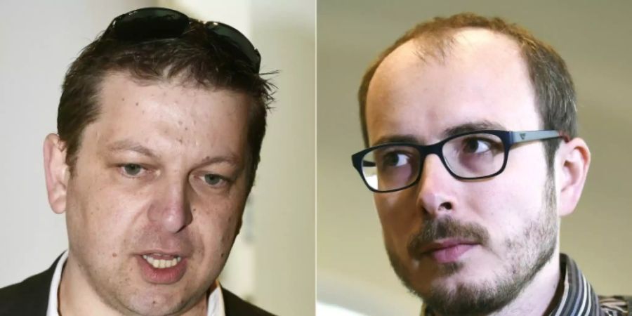 Die Whistleblower Raphaël Halet (l.) und Antoine Deltour