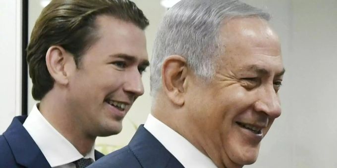 Der österreichische Kanzler Sebastian Kurz mit Israels Ministerpräsidenten Benjamin Netanjahu. Coronavirus