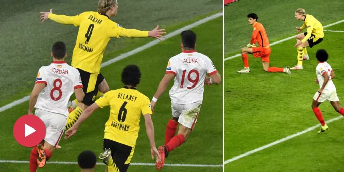 Torjäger provoziert - Sevilla-Stars wollen Haaland bei Jubel an Kragen!