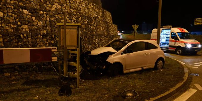 Unfall in Sissach BL. Sissach