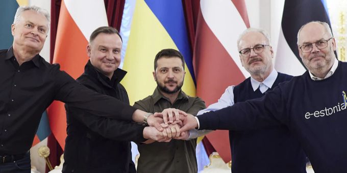 Ukraine-Krieg - Litauens Präsident erschüttert von Borodjanka-Besuch