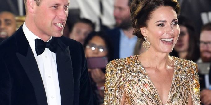 Prince William and Duchess Kate at the James Bond premiere.