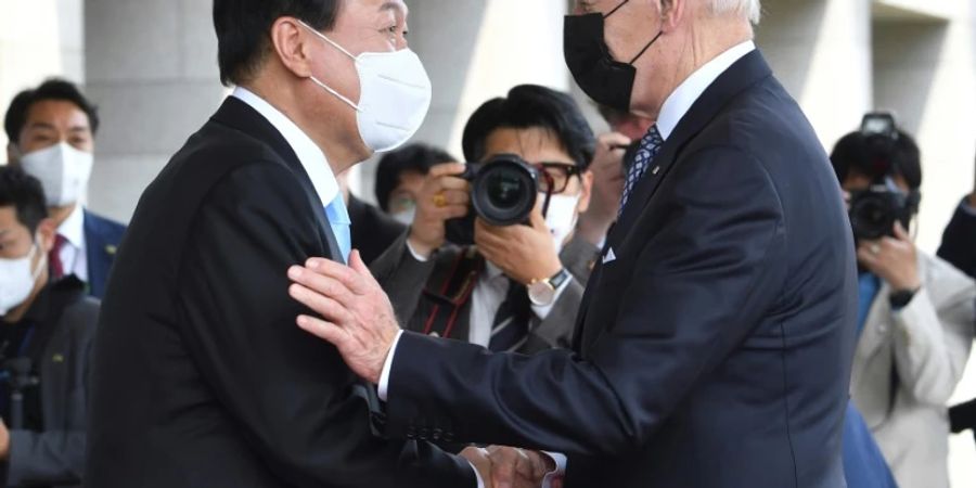 Südkoreas Präsident Yoon und Biden in Seoul