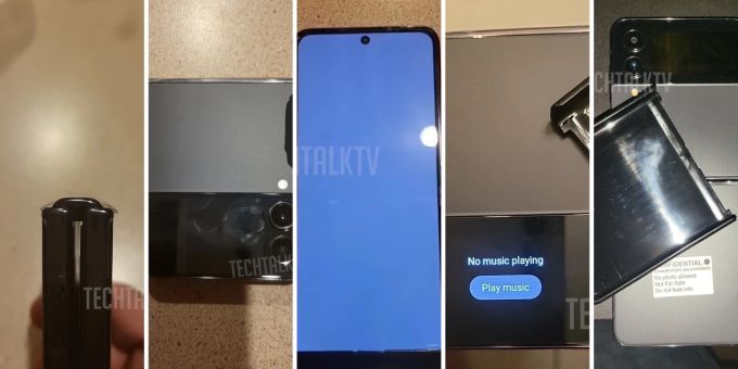 Die Aufnahmen zeigten da Samsung Galaxy Z Flip 4 von allen Seiten. Galaxy Z Flip 4