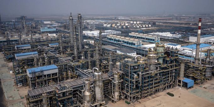 Die chinesische Industrie spürt noch immer die Lockdowns der Corona-Pandemie. (Archivbild) Chinesische Industrie Häuser