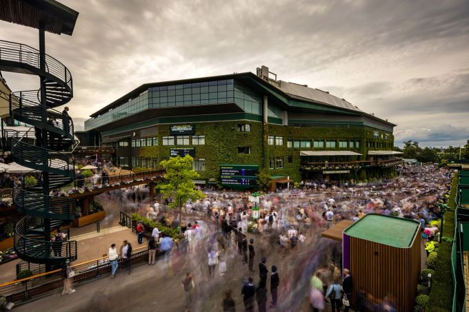 In Wimbledon vergab die Association of Tennis Professionals (ATP) dieses Jahr keine Punkte. (Steven Paston/PA Wire/dpa/Symbolbild) Association of Tennis Professionals