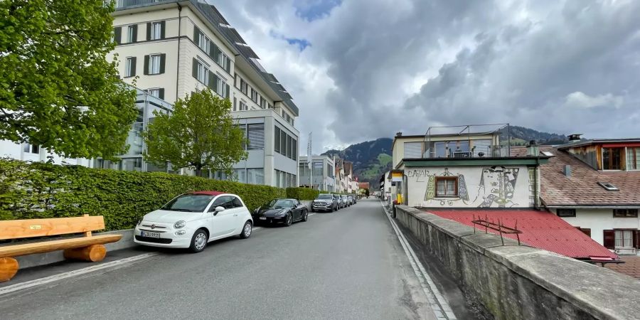 Dorfzentrum Seewis im Prättigau.