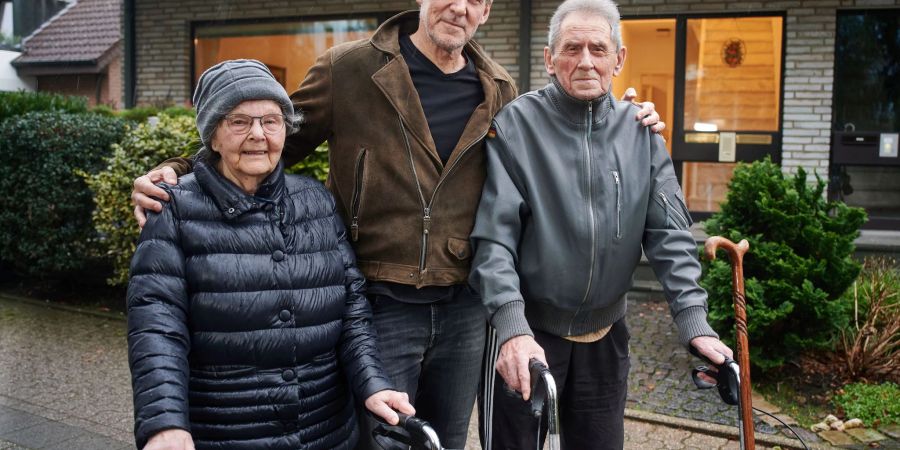 Ralf Moeller mit seinen Eltern.