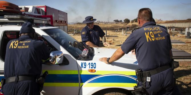 Südafrikanische Politzisten Soweto