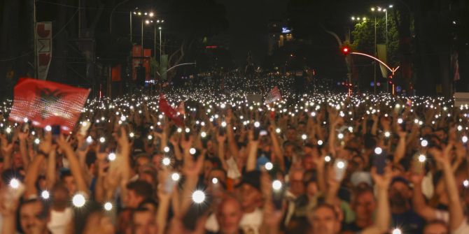 Tirana Protest