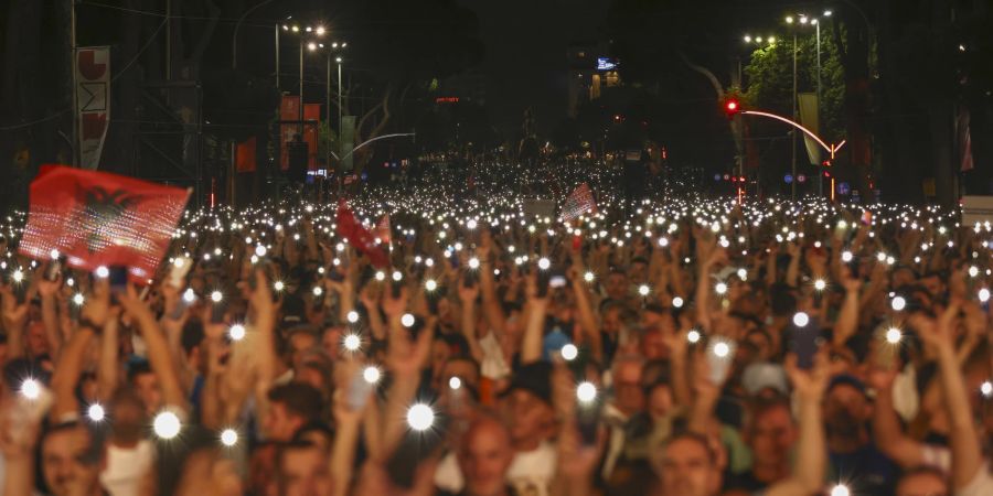 Tirana Protest