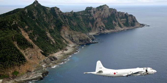 Ein chinesisches Marineschiff näherte sich der Senkaku-Inselgruppe. Ostchinesisches Meer