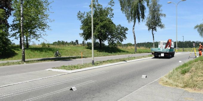 Die Unfallstelle. Volketswil ZH