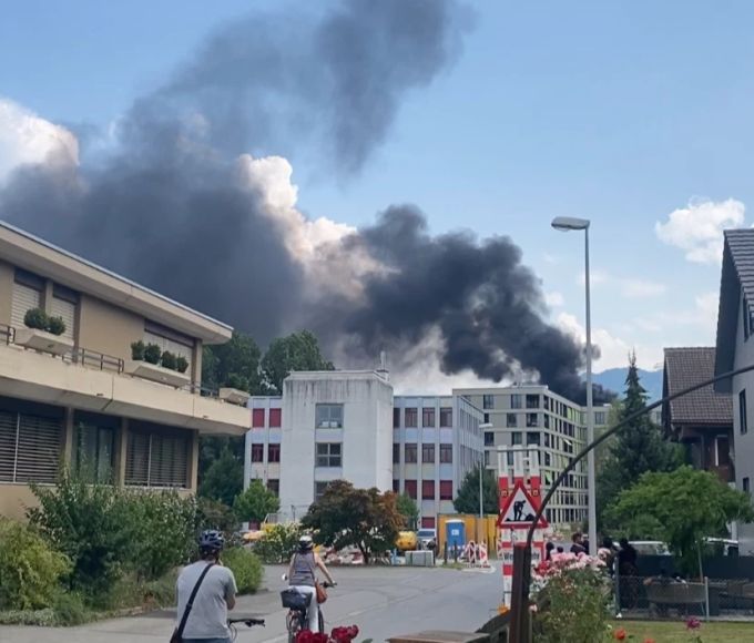 Es kam zu mehreren Explosionen in Horw LU. horw