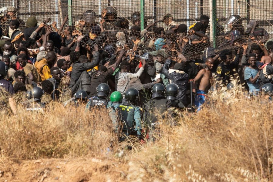 Migranten in Melilla