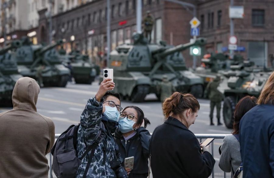 Die Parade soll auf dem Roten Platz in Moskau stattfinden.