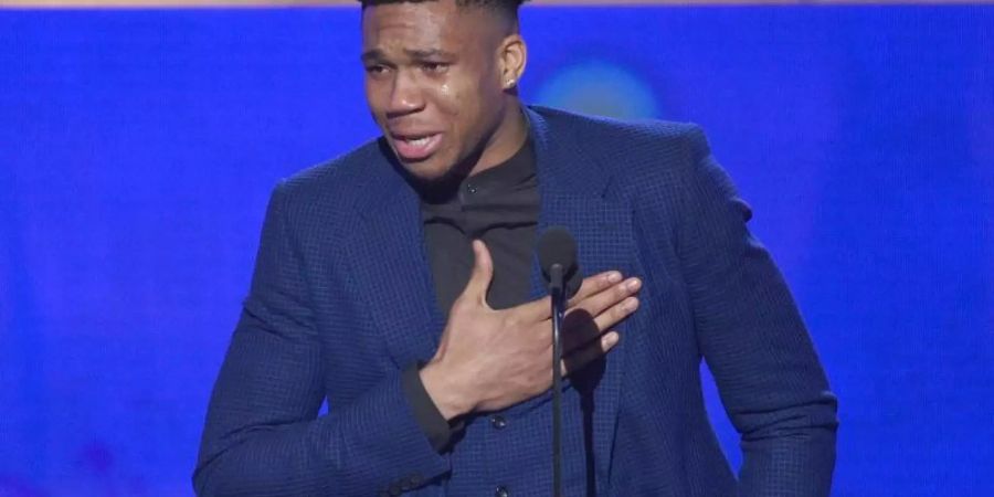 Als bester NBA-Spieler der Saison ausgezeichnet: Giannis Antetokounmpo. Foto: Chris Pizzello/Invision/AP