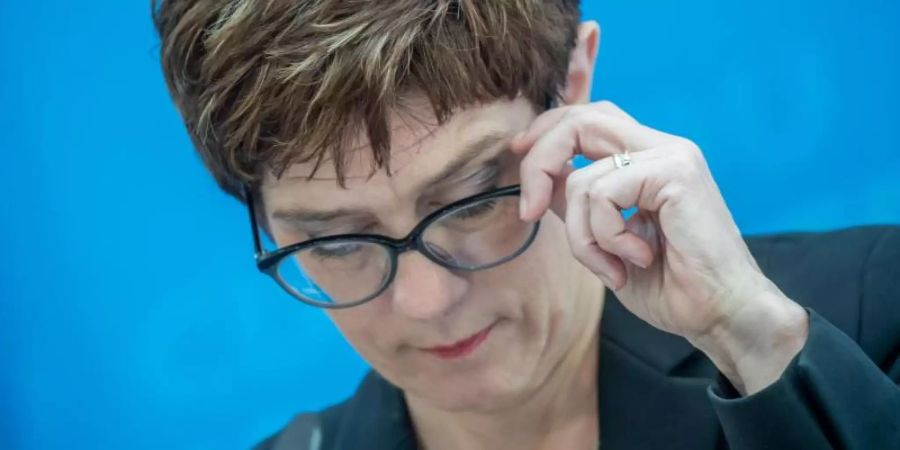 CDU-Chefin Annegret Kramp-Karrenbauer: Die Union erreicht mit 24 Prozent der Stimmen ihr historisch schlechtestes Ergebnis. Sie fällt sogar unter die Werte aus der Zeit des CDU-Spendenskandals im Jahr 2000. Foto: Michael Kappeler