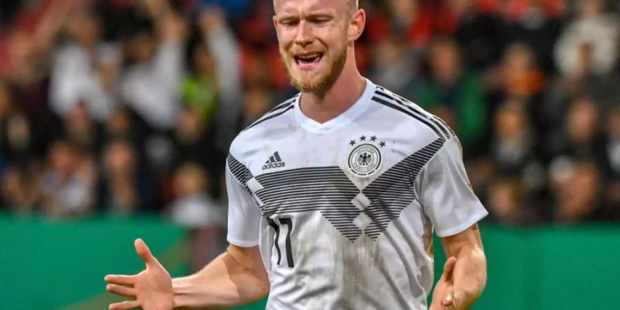 Steht kurz vor der Leihe zu Hannover 96: Cedric Teuchert. Foto: Armin Weigel