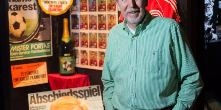 Jürgen Grabowski im Eintracht-Museum. Foto: Andreas Arnold