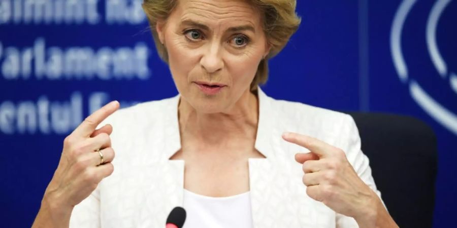 Ursula von der Leyen am Dienstag in Brüssel
