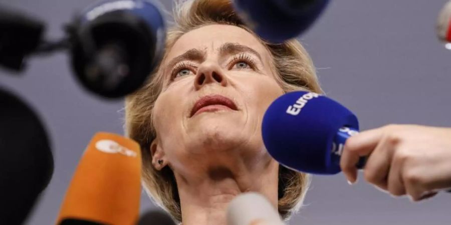 Der Streit um die Nominierung von Ursula von der Leyen (CDU) für den Spitzenposten als Präsidentin der Europäischen Kommission belastet die grosse Koalition in Berlin. Foto: Jean-Francois Badias/AP/dpa