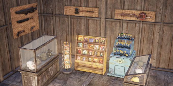 So sollen die Regale und Schaukästen in Fallout 76 aussehen. Fallout 76