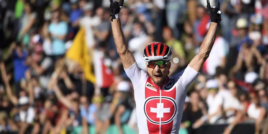 Nino Schurter feierte vor einem Jahr vor Heimpublikum seinen siebten WM-Titel