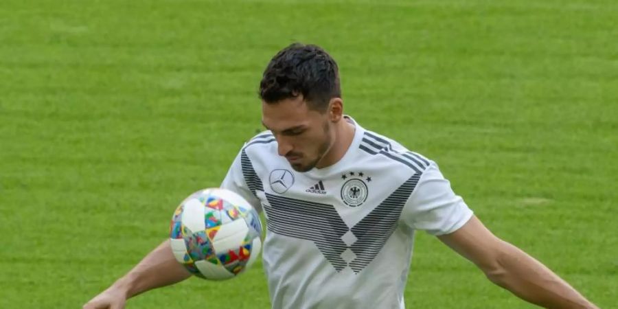 Unklar, ob Mats Hummels noch im Trikot der deutschen Fussball-Nationalmannschaft zu sehen sein wird. Foto: Peter Kneffel