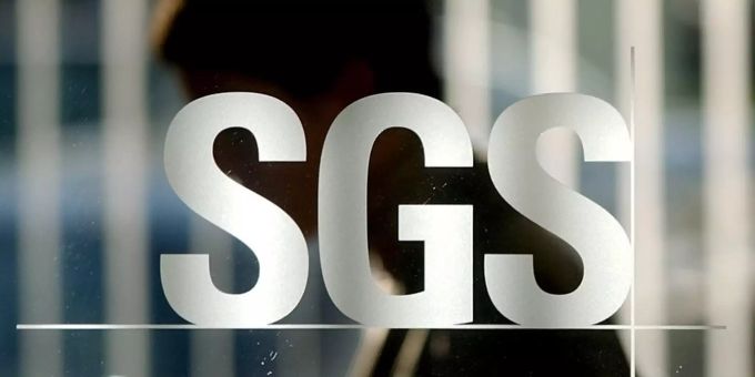 Das Logo des Warenprüfkonzerns SGS. SGS