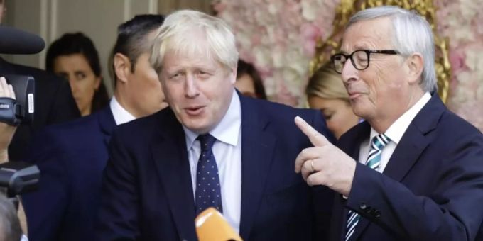 Trafen sich Anfang der Woche zu einem Gespräch: Boris Johnson (l.), und Jean-Claude Juncker. Juncker Johnson EU Brexit