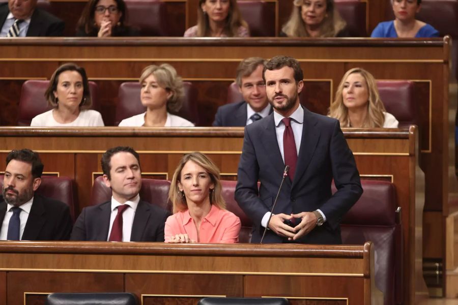 Kontrollsitzung im spanischen Parlament