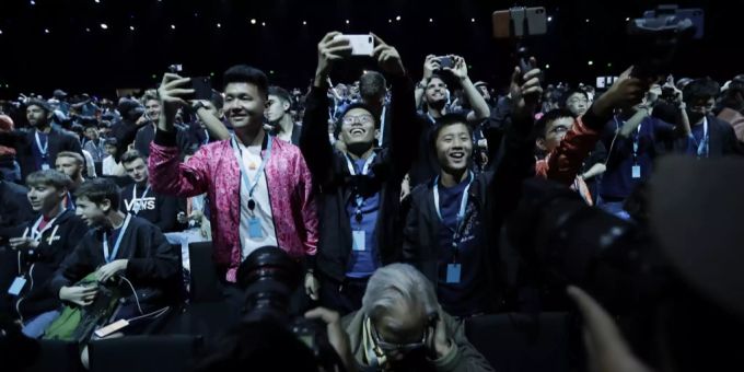 Die Entwicklungskonferenz WWDC in San Jose lockte viele Apple-Fans an. Keynote Apple WWDC