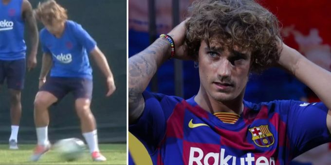 Erstes Barça-Training - Antoine Griezmann wird doppelt getunnelt