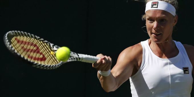 Kiki Bertens im Einsatz. Kiki Bertens