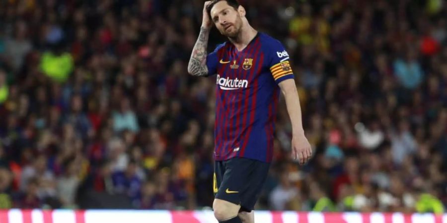 Hat bis zum Jahr 2021 noch Vertrag beim FC Barcelona: Superstar Lionel Messi. Foto: Miguel Morenatti/AP