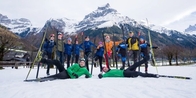 Trotz Schneemangel konnte in Engelberg für das 26. Swiss Jugend Langlauflager eine kleine Loipe, Übungsplätze und ein Biathlonstand hergerichtet werden. 26. Swiss Jugend Langlauflager in Engelberg