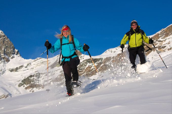 Schneeschulaufen