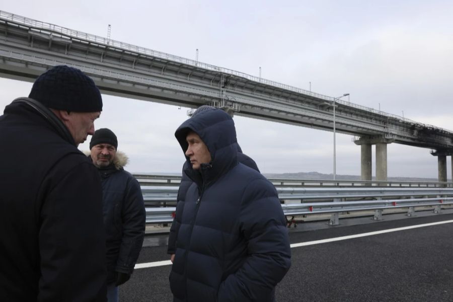 Die 19 Kilometer lange Brücke gilt als Prestigeobjekt von Wladimir Putin.