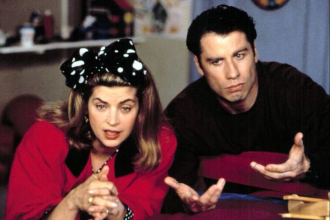 Kirstie Alley in der Romantikkomödie «Kuck mal, wer da spricht!» mit John Travolta. Kristie Alley