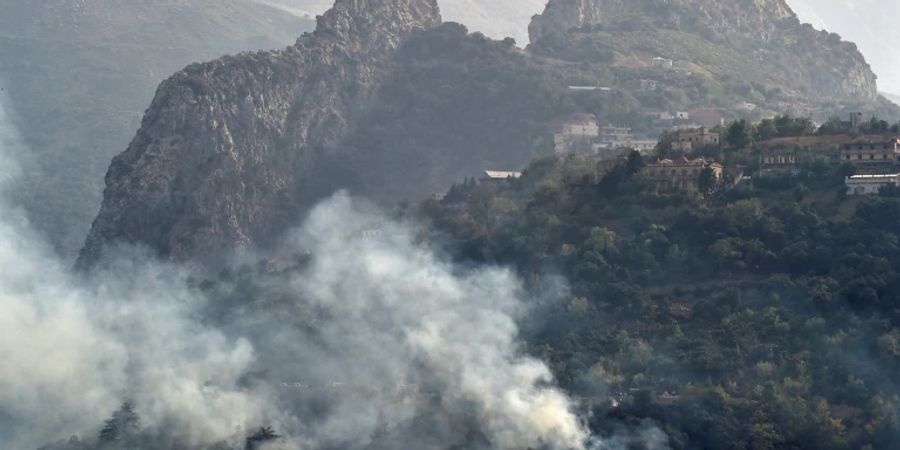 Waldbrand in Tizi-Ouzou im August 2021