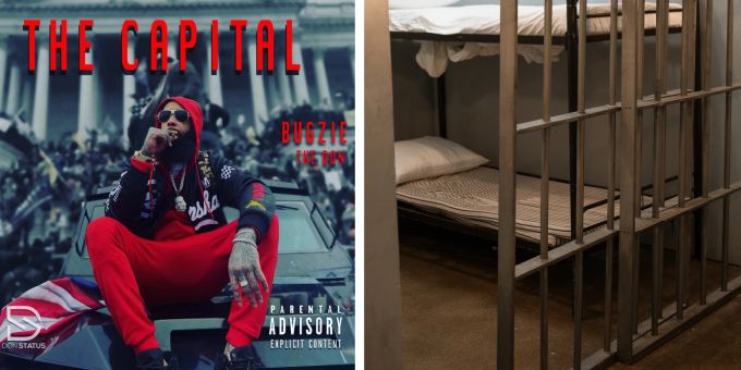Der Rapper Bugzie the Don muss wegen seines Albumcovers in den Knast. rapper bn