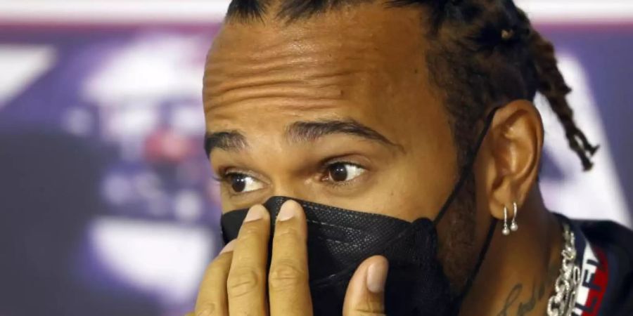 Wird nicht noch einmal für seinen Crash in Silverstone bestraft: Lewis Hamilton. Foto: Florion Goga/Pool Reuters/AP/dpa