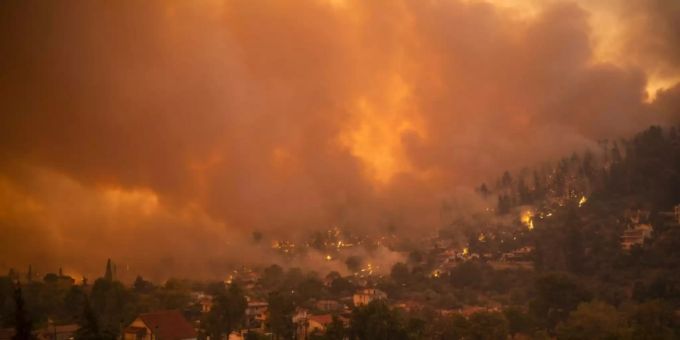 Waldbrände wie auf Euböa sind Folge des Klimawandels. intergovernmental panel on climate change