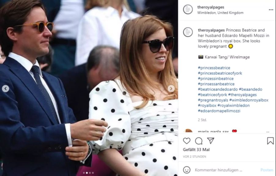 Prinzessin Beatrice begeistert die Royal-Fans mit ihrem Babybauch-Auftritt.