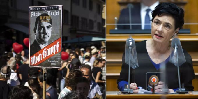 «Unerträglich» - Bund soll Antisemitismus an Corona-Demos bestrafen
