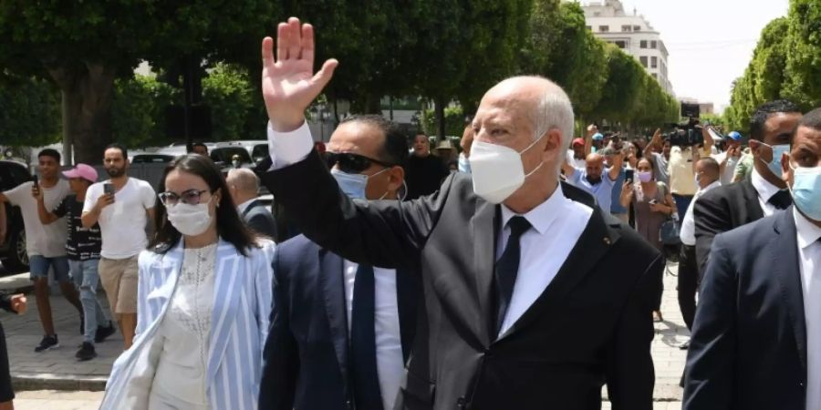 Tunesiens Präsident Kaïs Saïed am 1. August